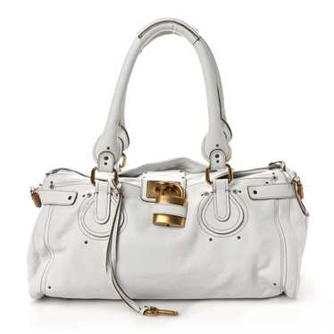 Vintage Chloé クロエ Paddington Bags Ivory chloe-white-leather-paddington