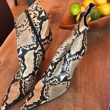 Stuart Weitzman Python Booties - image 1