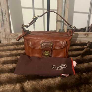 バッグ Coach Legacy Stripe Turn Lock Toto Bag Coach Legacy Brown Signature Canvas Striped Zipper Turn Lock