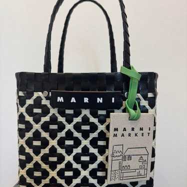 バッグ MARNI MARKET MINI BASKET BAG Marni Kids Interwoven Designed Mini Market Basket Bag – On