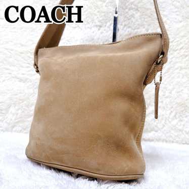 バッグ OLD COACH nubuck leather shoulder bag Coach nubuck shoulder bag - Gem