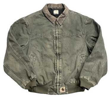Carhartt サンタフェジャケット L J14 lovライトオリーブ mos CARHARTT Men Jacket J14 LOV Santa Fe Washed Olive Green