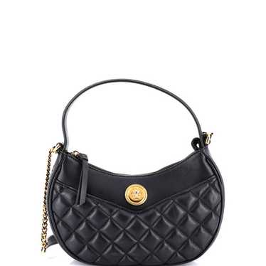 gianni versace メデューサ　バック GIANNI VERSACE Medusa Embroidery Hand Bag Black (K-147676