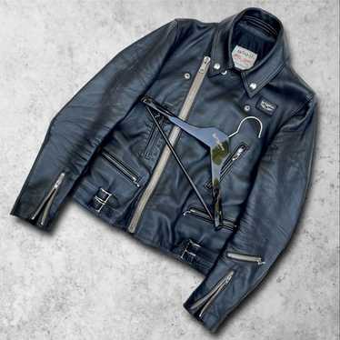ジャケット・アウター Lewis Biker Cyclone Tight Leather Jacket Lewis Leathers 441T Black Horsehide 'Cyclone' Jacket (Tight