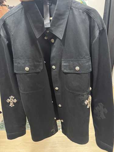 Chrome hearts WORK’N SHIRT JACKET Chrome Hearts Work Dog Quilted Denim Shirt Jacket - SRM