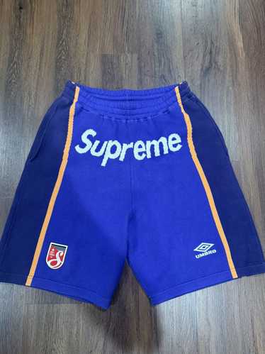 ウェア Supreme Umbro Knit Soccer Short Blue XL Supreme x Umbro Soccer Short (Size XXL) Light Blue SS22