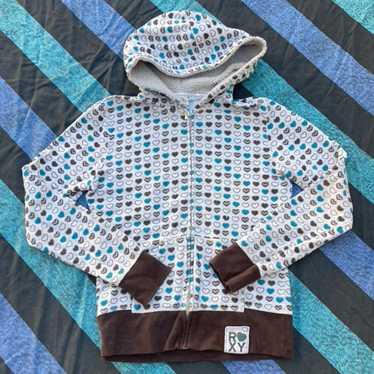 y2k ROXY 迷彩ハイビスカス柄コート　グランジ　itimi 00s 平成 Vintage early 2000s Y2K Roxy full zip hooded | Depop