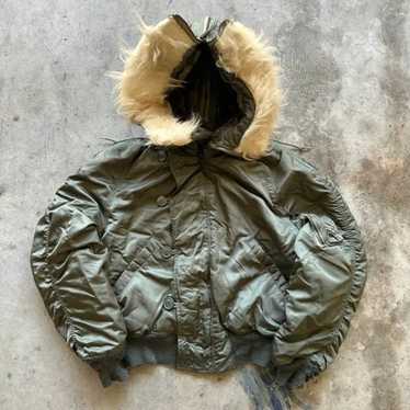 ジャケット・アウター 00s archive N2B N-2B flight bomber JKT Alpha Industries Men's N-2B Short Waist Parka (XS, Black) at