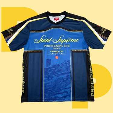 【激レア】Supreme Premier Soccer Jersey Supreme Premier Soccer Jersey Navy | Hype Clothinga