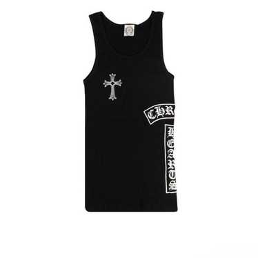 CHROME HEARTS グレー タンクトップ SMALL クロムハーツ グレー ホースシュー ロゴ タンク トップ - SRM