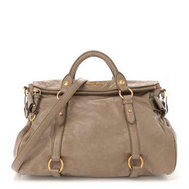 バッグ miumiu Vitello Lux Ribbon 2way Bag blown Miu Miu Vitello Lux Side Ribbon 2-Way Shoulder Handbag