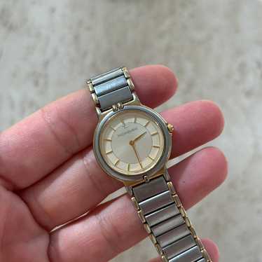 時計 VINTAGE YSL GOLD & SILVER WATCH W/ LOGO VINTAGE YSL GOLD & SILVER WATCH W/ LOGO