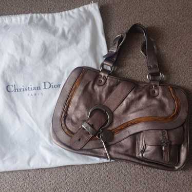Christian　Dior　ガウチョバッグ Christian Dior Rouge Bordeaux Leather Gaucho Bag | Yoogi's