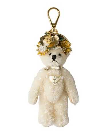 アクセサリー PRADA Mohair&Fur Bear Crystal Charm Prada Pink Furry Bear Embellished Charm Prada | TLC US