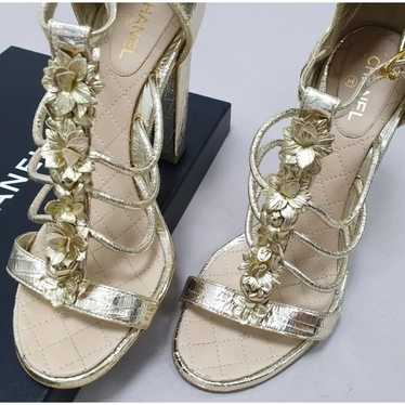 ♥最終値下げ♥CHANEL ゴールド レザーサンダル Chanel gold leather sandals - Gem