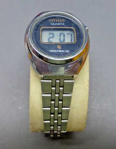 【稼働品】レア物 ヴィンテージ CITIZEN CRYSTRON LC デジタル CITIZEN CRYSTRON LC シチズン クリストロン デジタル 腕時計