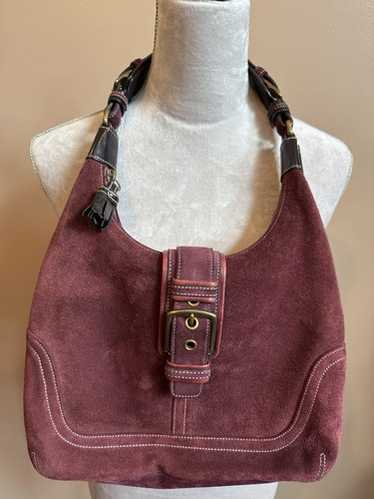 Vintage Coach Suede Hobo Shoulder y2k★ Vintage Y2k Coach Suede Hobo Shoulder Bag – Eclectic Inventory