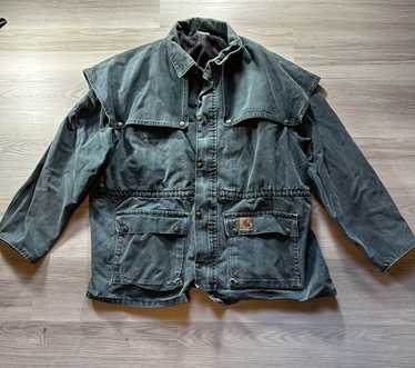 carhartt made in usa ジャケット 80s ? Vtg Carhartt Jacket Large Duck J68 Full Zip Canvas Work