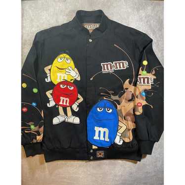 jh design m&m's レザージャケット JH DESIGN m&m's Racing Jacket All-Embroidery Patchwork Size