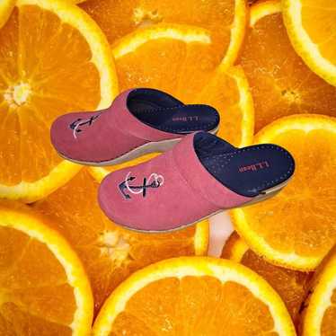 L.L. Bean L.L. Bean Salmon Color Clog Mule Shoe w… - image 1