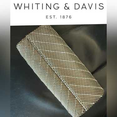 Whiting & Davis Crystal And Mesh Clutch - image 1