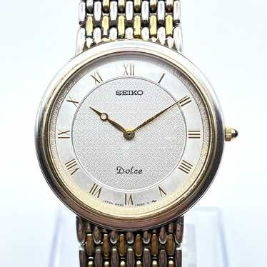 SEIKO DOLCE 腕時計 クォーツ メンズ 2針 シルバー ゴールド セイコー SEIKO ドルチェ DOLCE 腕時計 ウォッチ クォーツ ロゴ