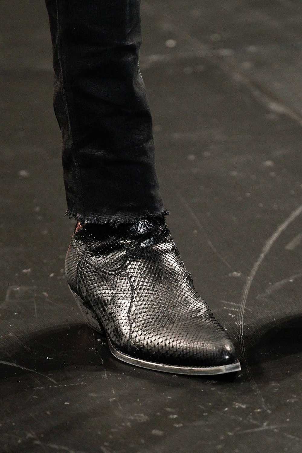 Hedi Slimane × Saint Laurent Paris SS15 Black Python … - Gem