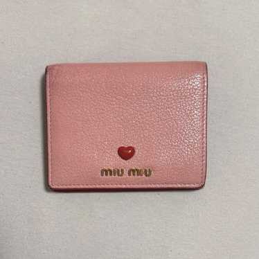 miumiu ハート三つ折財布♡Small Madras Love wallet MIU MIU（財布）のフリマアイテム一覧