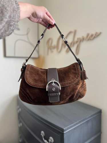 バッグ Coach Brown Suede Soho Hobo Shoulder Bag s-l400.jpg