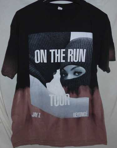 JAY-Z BEYONCE ON THE RUN ツアーTシャツ On The Run Tour OTR 2014 Jay Z Beyonce Double Sided T-Shirt
