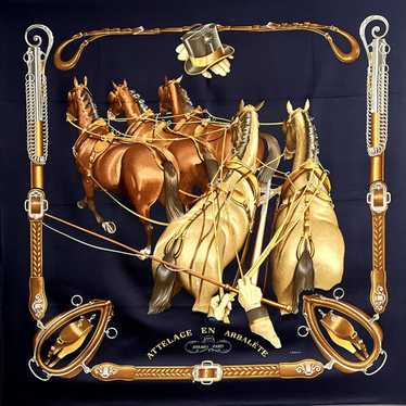 カ*ネ様 値下げ！HERMES ATTELAGE EN ARBALETTE シル Hermes scarf attelage en - Gem