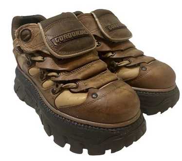 靴 90s new rock boot NEW ROCK 407-S1 Silver Cross BOOTS Black Leather Gothic Punk