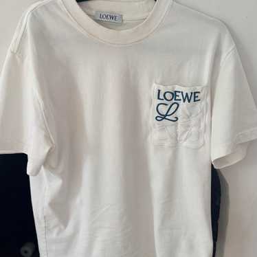 Loewe white t-shirt with - Gem