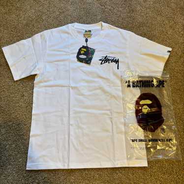 トップス Off White Supreme STUSSY FCRB BAPE SOHP Bape stussy collab tee - Gem