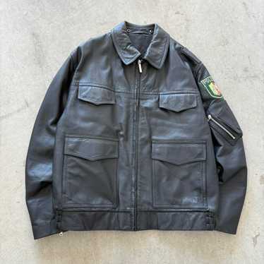 90's German Army Polisman 本革 レザージャケット 短丈 楽天市場】ドイツ ポリス レザージャケット ブラック デッド
