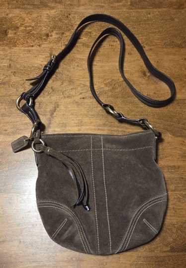 vintage coach old Suede soho アクセサリーポーチ vintage coach old Suede soho アクセサリーポーチ