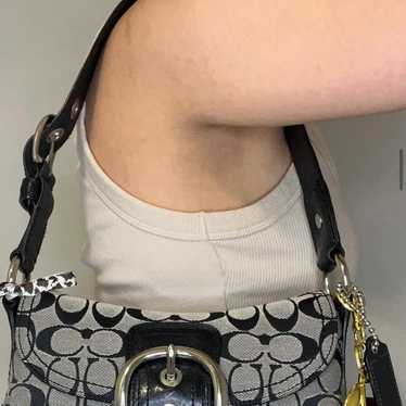 バッグ COACH Soho Mini Signature Shoulder Bag COACH Soho Mini Signature Shoulder Bag 6808 Brown Used
