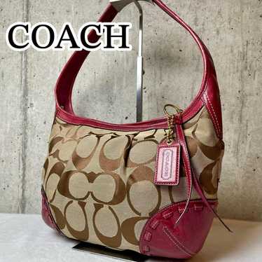 バッグ COACH elgo signature shoulderbag RED y2k Coach y2k red signature - Gem