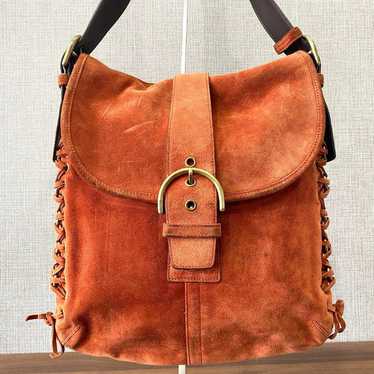 バッグ Coach Signature Soho Shoulder Bag Suede Coach soho suede shoulder - Gem