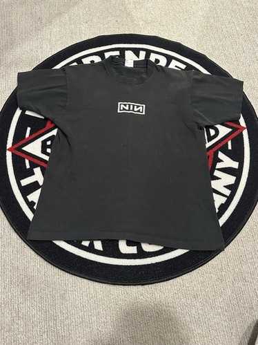 トップス nine inch nails ninfixed 90s Nine Inch Nails Band Broken 90s White Short Sleeve 2 Side