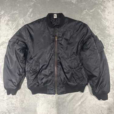 ジャケット・アウター 80s Alpha industries MA-1 flight blouson Vintage 80s Alpha Industries MA-1 Bomber Jacket: Embroidered