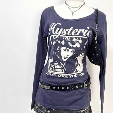 Y2K HYSTERIC GLAMOUR archive logo ロンT Y2K HYSTERIC GLAMOUR archive logo ロンT Hysteric glamour