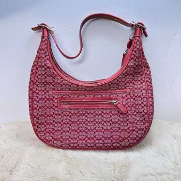 バッグ Coach Signature Soft Clip Hobo Bag RED s-l400.jpg