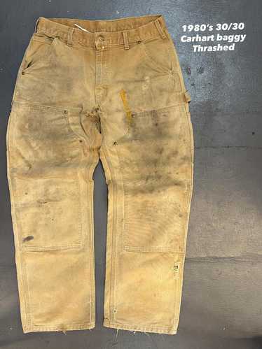 Distressed! carhartt double knee - Gem