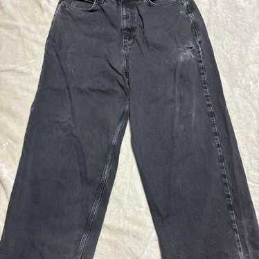 Jaded London ダークデニム ワイドレッグ 30 Jaded london jeans black - Gem