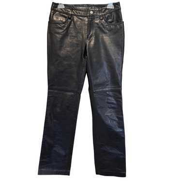 パンツ archive OLD GAP boot cut leather pants GAP Boot Cut Leather Pants Women's 10 Black Genuine Bootcut
