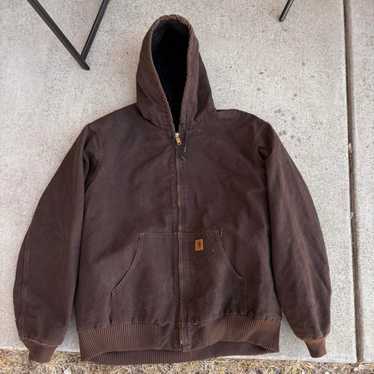 ボロ Carhartt アクティブジャケット ブラウン XL J130 DKB ボロ Carhartt アクティブジャケット ブラウン XL J130 DKB 楽天