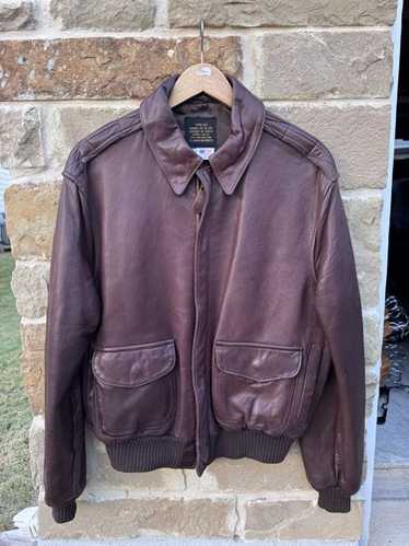 I*m様 80s avirex A-2 real leather bomber AVIREX Type A-2 1988 Vintage US Army Air Forces Leather
