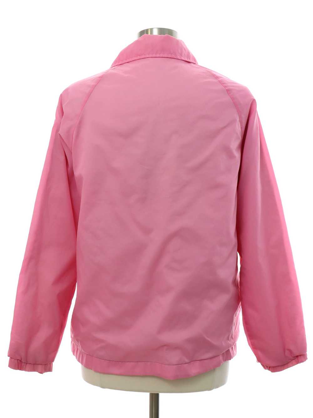 Womens Nylon Windbreaker Snap Front Jacket - image 2