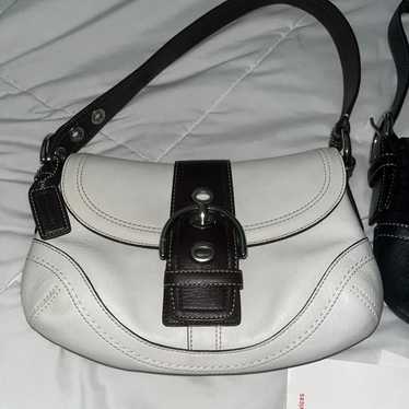 バッグ Coach Soho White Signature Shoulder Bag COACH Soho bag in regenerative leather CR699 White Outlet